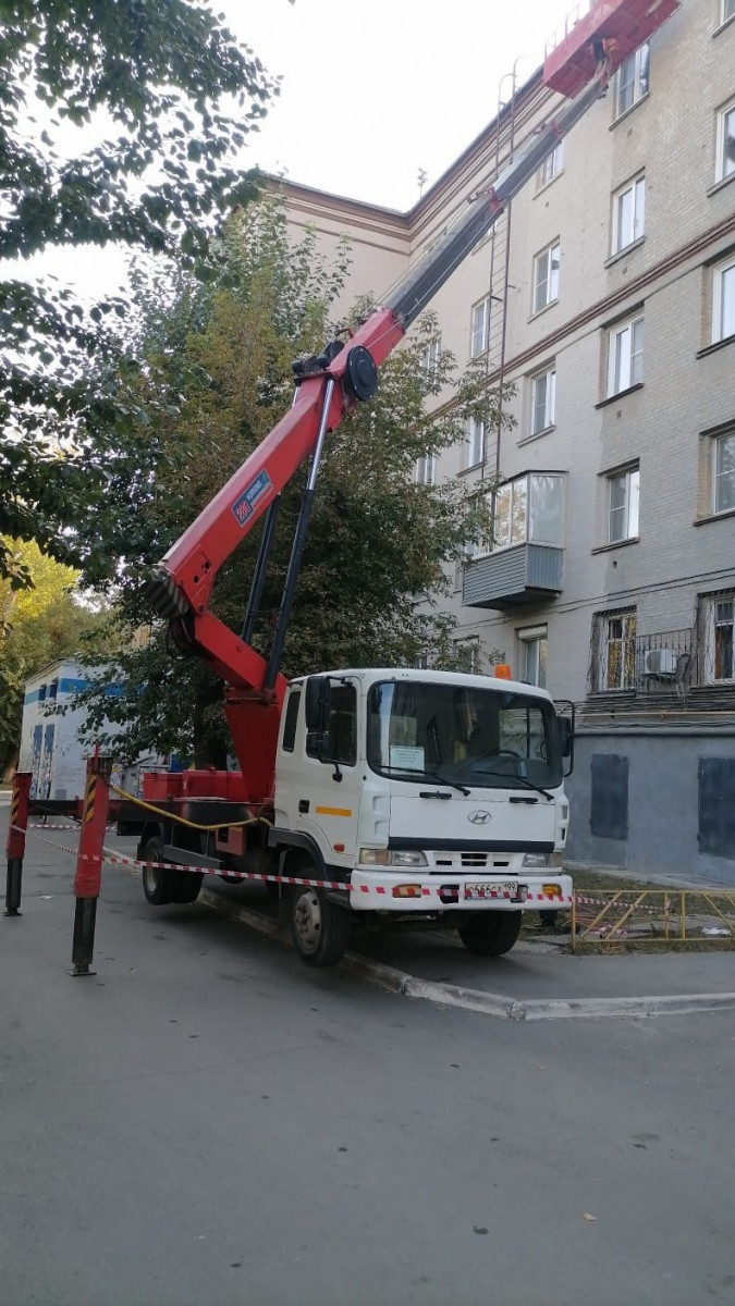 Ремонт слива при помощи автовышки в Таганроге недорого